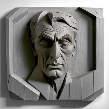 3D модель Американский художник Ман Рэй. (STL)